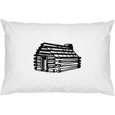 2 x 'Log Cabin' Cotton Pillow