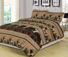 Bear Mountain King Quilt Set -