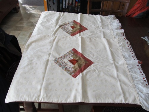 Pillow shams beige eyelet - pillow,