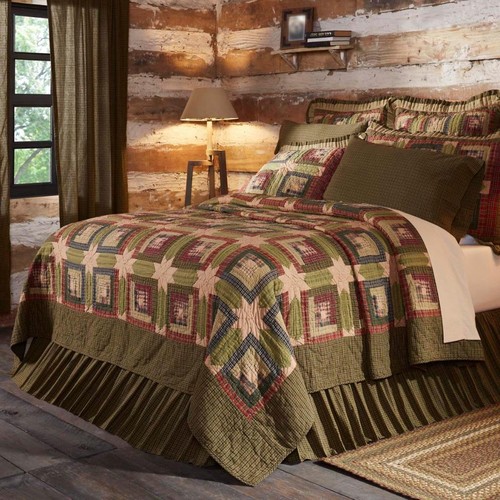 Tea cabin quilt collection - cabin,