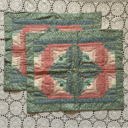 Vintage hand stitched log - stitched,